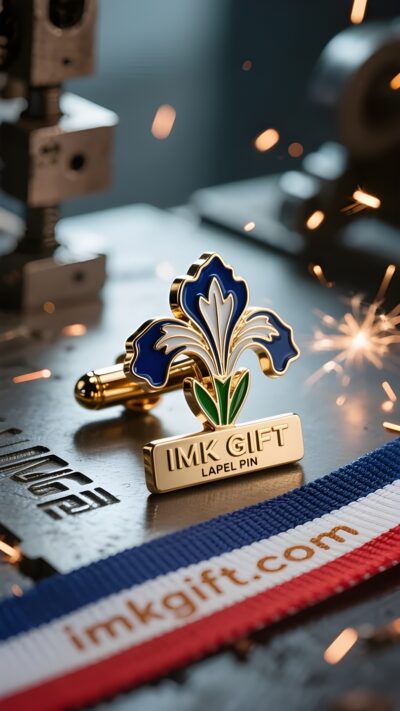 in985-Un-drapeau-français-dans-un-bouton-de-manchette