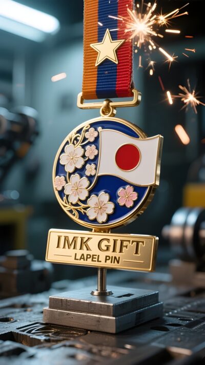 in985-桜メダルと赤い太陽-はかない美しさの中に永遠を刻む