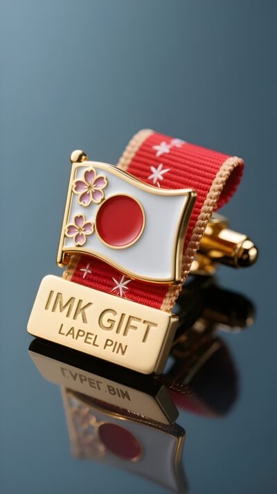 in991-桜のライジングサンハートカフスボタン