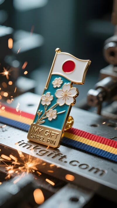 in990-桜のしおりに赤い太陽のハート