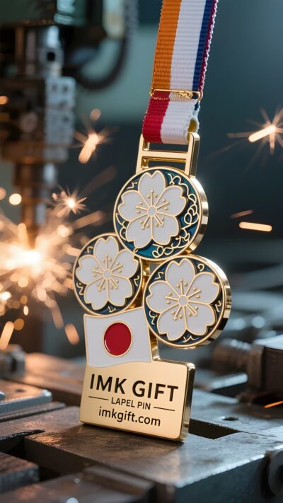 in992-桜の荷物タグに赤い日の出