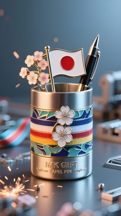 in983-桜のペン立てに刻まれた時の詩